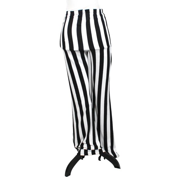 NWT Polly & Esther x Hot Topic Black & White Striped Flare Pants – Plus Size 1 - Picture 7 of 9